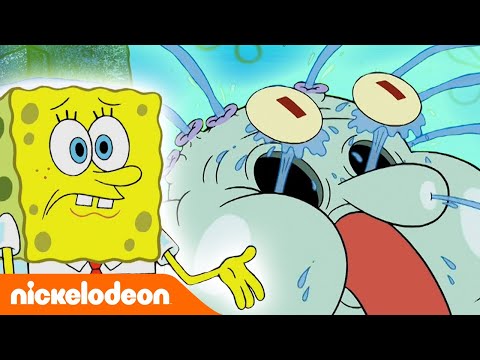 SpongeBob SquarePants | Squidrward Marah Besar | Nickelodeon Bahasa