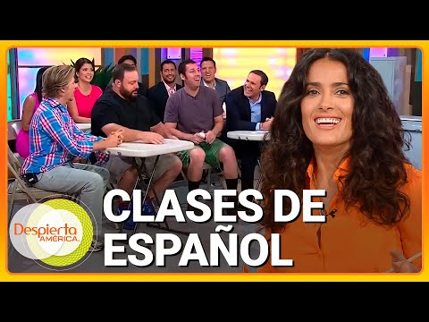 Salma Hayek dando clases de español | Despierta América