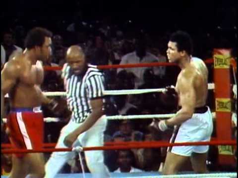 George Foreman vs Muhammad Ali - Oct. 30, 1974 - Entire fight - Rounds 1 - 8 &amp; Interview