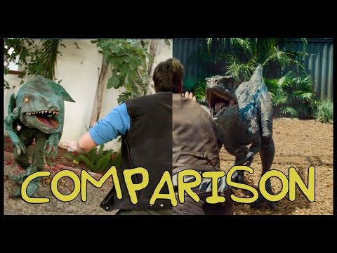 Jurassic World Trailer - Homemade Side by Side Comparison