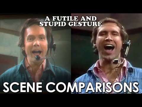 A Futile and Stupid Gesture (2018) - scene comparisons
