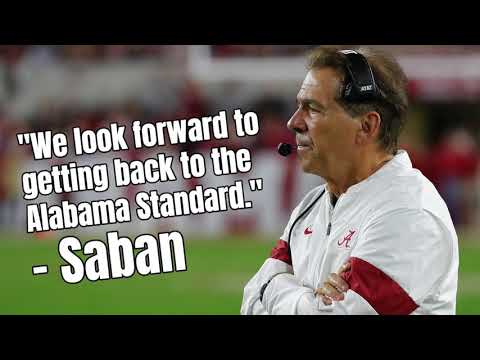 Nick Saban looks forward to getting back to the Alabama standard against Michigan in Citrus Bowl