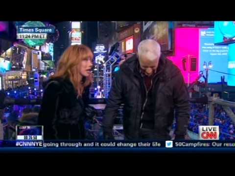 CNN New Years Eve Coverage 12/31/13 - Anderson Cooper &amp;Cathy Griffin Pt 2