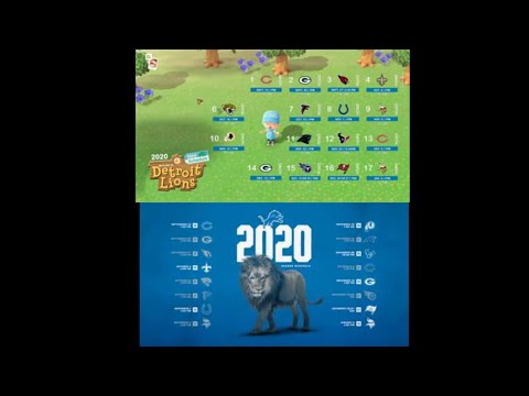 Detroit Lions 2020 schedule reveal trailers &amp; highlights ft Animal Crossing
