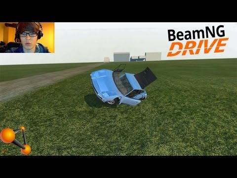 BeamNG Drive + Webcam - Random Car Mod Crash Testing