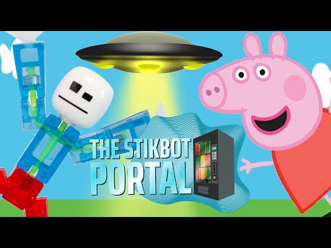 Peppa Pig meets Area 51! | Stikbot Portal