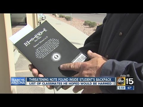 Student carries &#039;death note&#039; with names