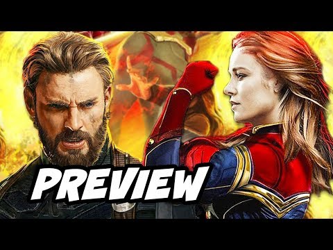 Avengers Infinity War Captain America Preview and Captain Marvel Trailer Theory