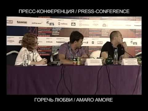 AMARO AMORE Moscow Film Festival press conference Francesco Henderson Pepe