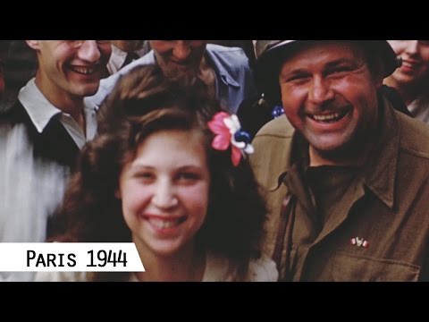 Paris - Liberation in August 1944 (in color and HD)
