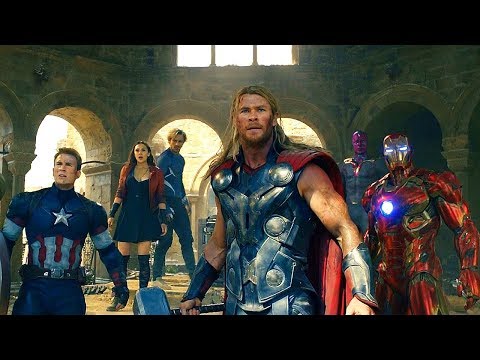 Avengers vs Ultron - Battle of Sokovia - Avengers: Age of Ultron (2015) Movie CLIP HD