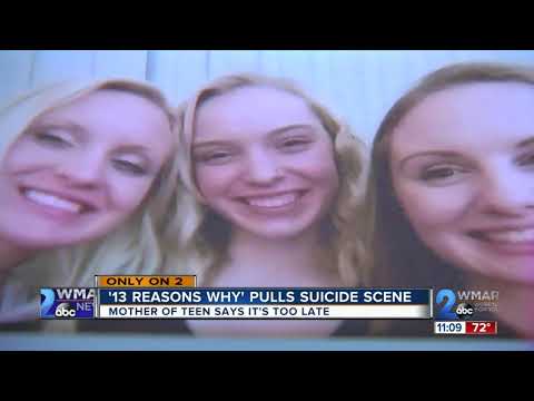 Suicide scene pulled: teens mother says it&#039;s too late