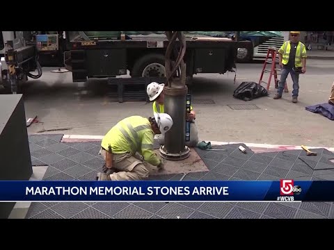 Final stones of marathon bombing memorial to be laid